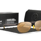 Brown KDEAM Rimless Oval-Frame sunglasses