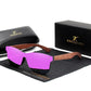 Mirror purple Kingseven Polarised Wooden sunglasses