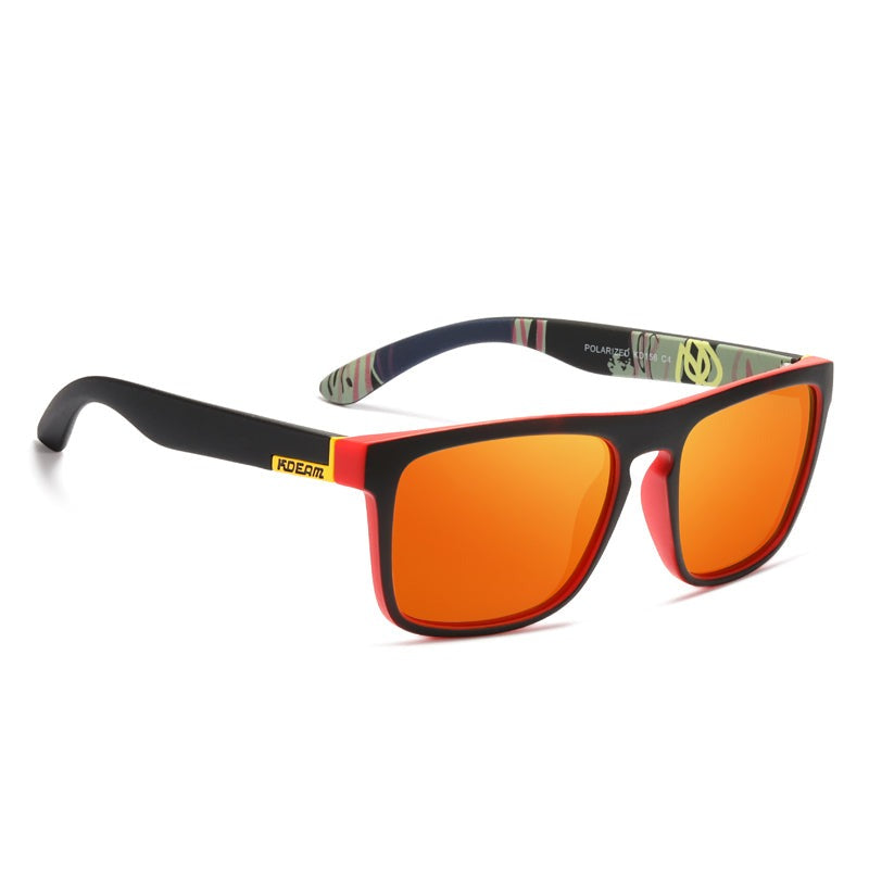 Orange lens KDEAM Classic Square-Frame sunglasses