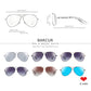 Barcur Pilot Gradient sunglasses product dimensions and specifications