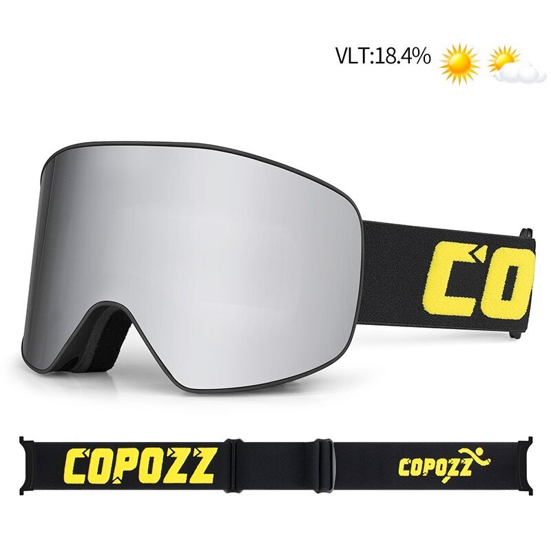 Mirror silver lens Copozz Pro Ski Goggles