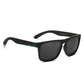 Matte black KDEAM Classic Square-Frame sunglasses