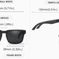 KDEAM Patterned Square sunglasses product dimensions