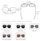Kingseven Butterfly Frame sunglasses product dimensions