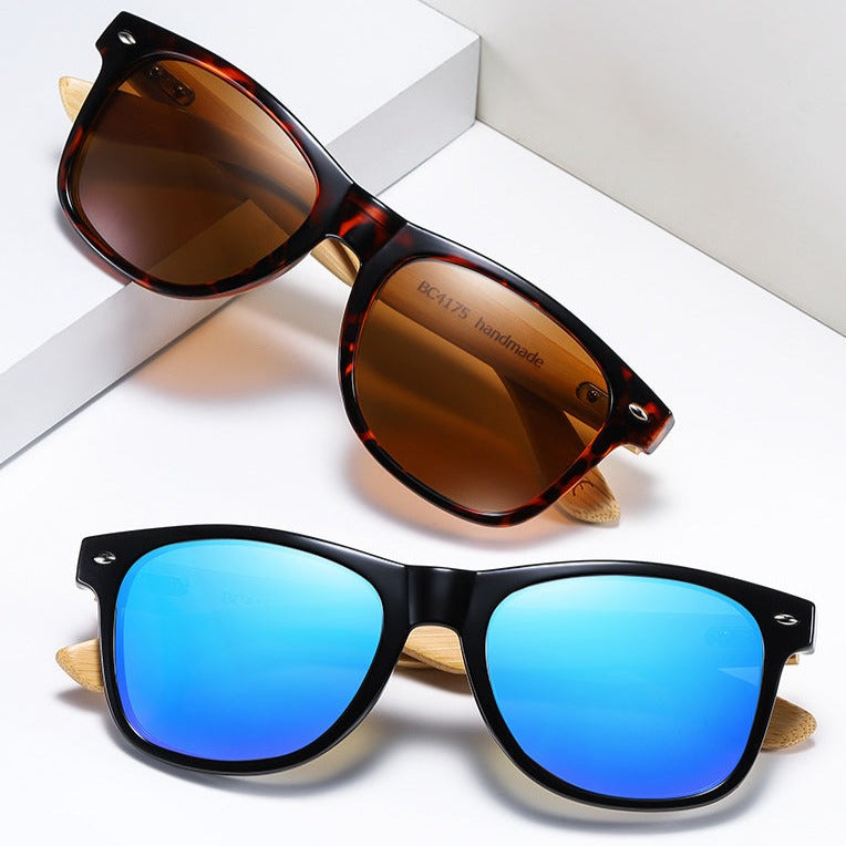 Barcur Polarised Bamboo sunglasses product display