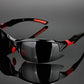 Black and red Comaxsun Outdoor Sport sunglasses