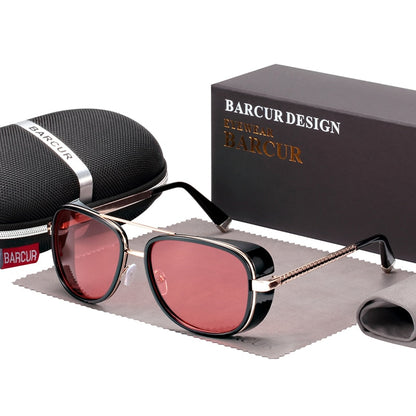 Red Barcur Stark Steampunk sunglasses