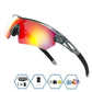 Gray and black framed Comaxsun UV400 Cycling sunglasses