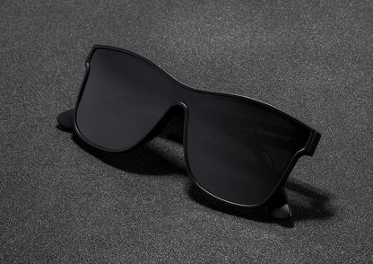 Black KDEAM Polarised Single-Lens sunglasses