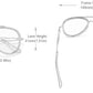 Kingseven N7 Pilot sunglasses product dimensions