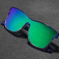Mirror green lens KDEAM Polarised Single-Lens sunglasses