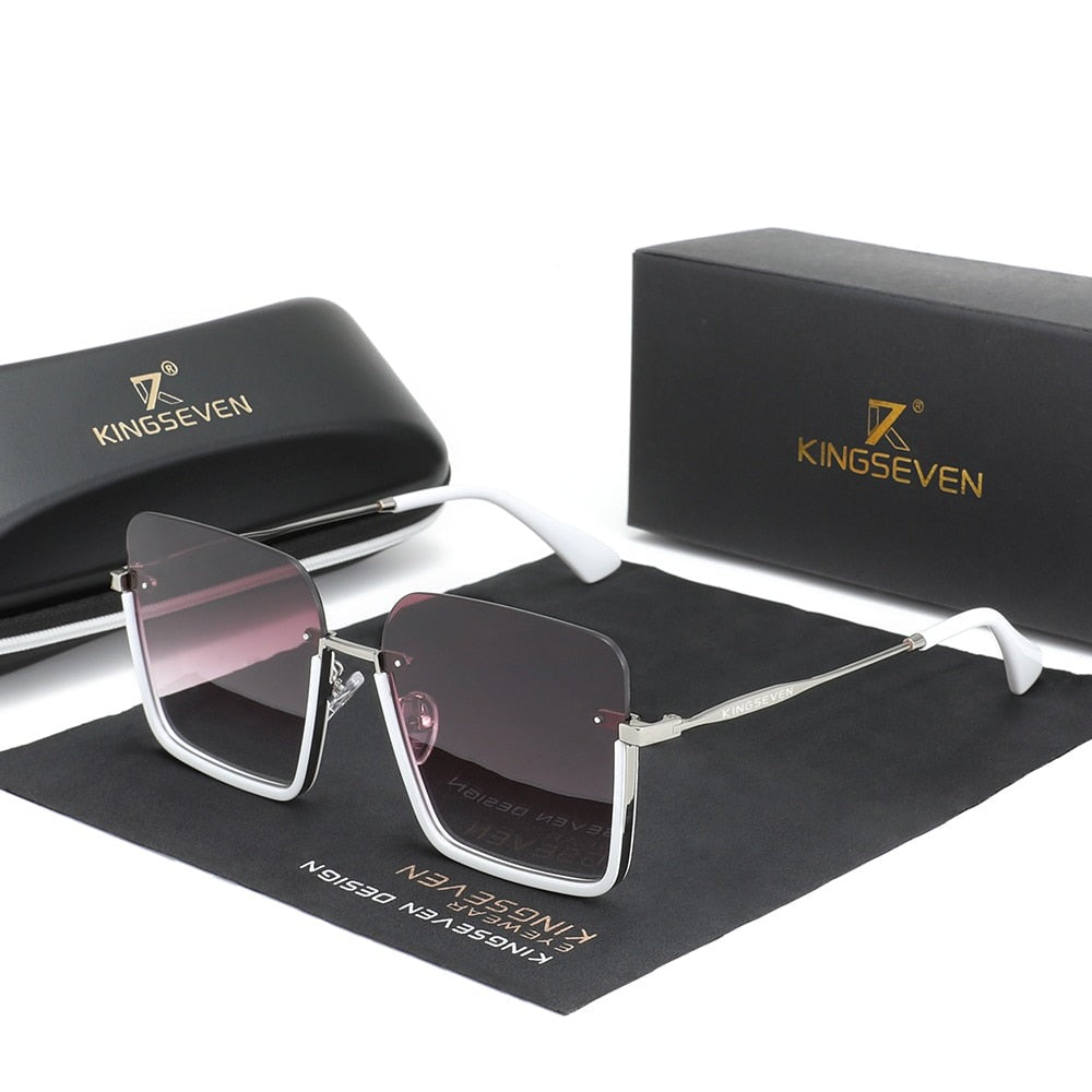 Lavendar Kingseven Oversized Gradient sunglasses