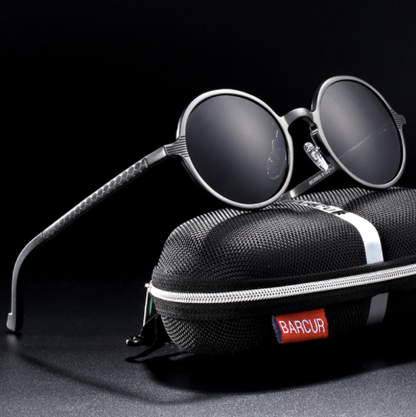 Gun Gray Barcur Vintage Gothic sunglasses