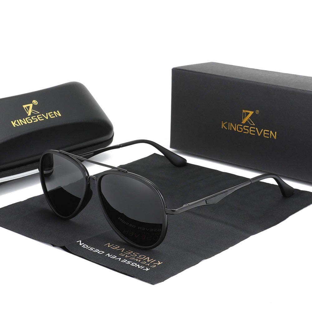 Black Kingseven N7 Pilot sunglasses