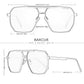 Barcur Oversized Hex sunglasses product dimensions