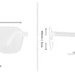 Barcur Zebra Hex sunglasses product dimensions