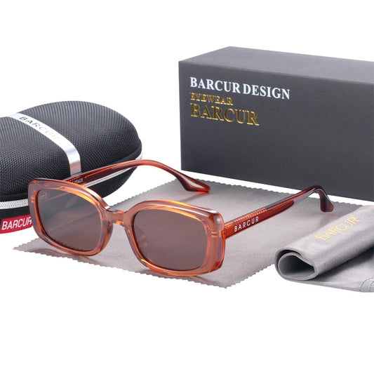 Tea coloured Barcur Women's Rectangle sunglasses