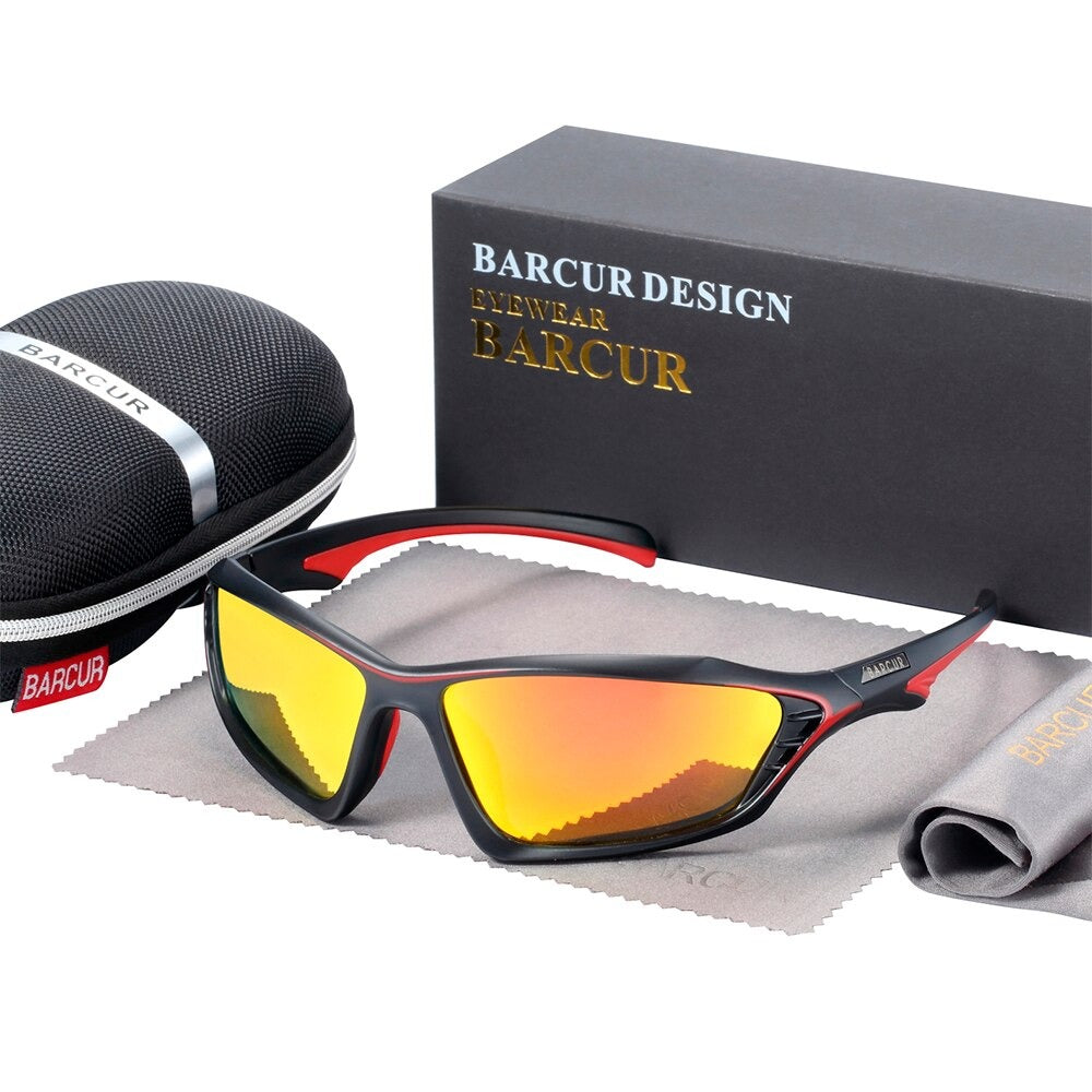 Orange Barcur TR90 sport sunglasses